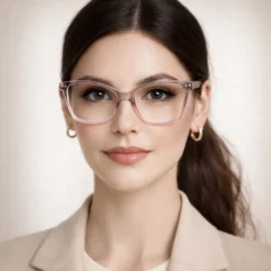 Monture de lunettes optiques femme noire, forme élégante et moderne