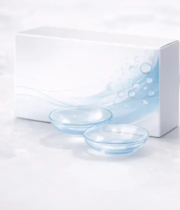 Lentilles de contact transparentes offrant confort visuel et hydratation pour un usage quotidien